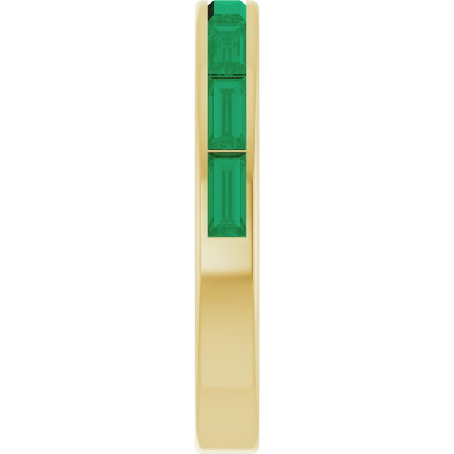 Natural Emerald | Straight baguette | 4 x 2mm | Lab-Grown Emerald | Straight baguette | 4 x 2mm