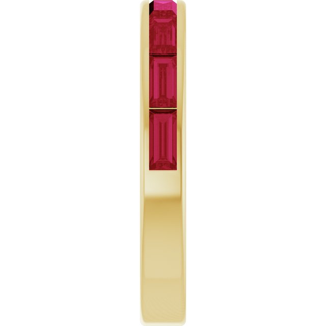 Natural Ruby | Straight baguette | 4 x 2mm | Lab-Grown Ruby | Straight baguette | 4 x 2mm