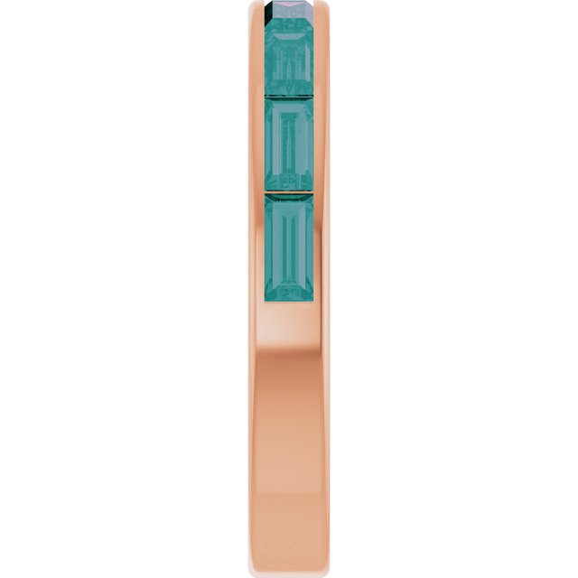 Lab-Grown Alexandrite | Straight baguette | 4 x 2mm