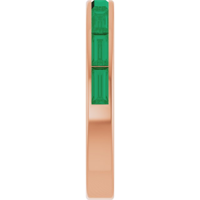 Natural Emerald | Straight baguette | 4 x 2mm | Lab-Grown Emerald | Straight baguette | 4 x 2mm