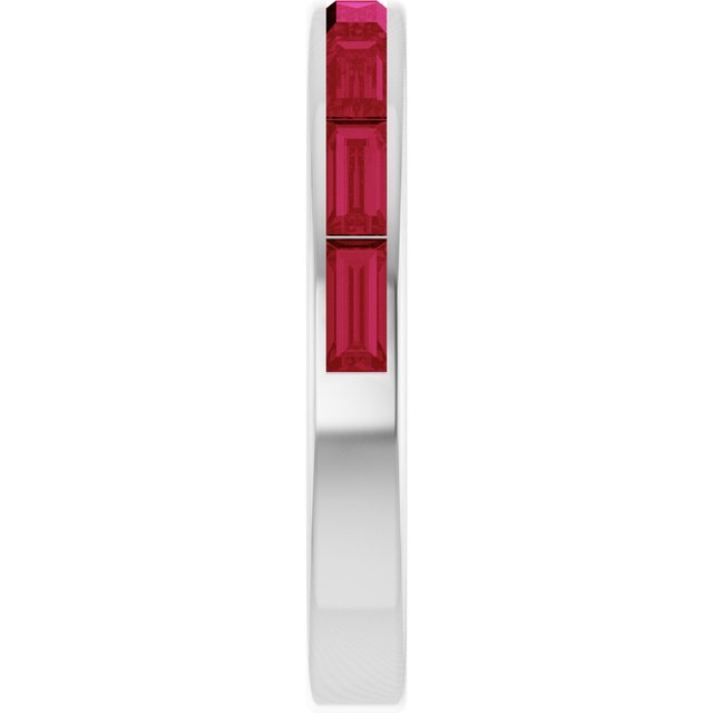 Natural Ruby | Straight baguette | 4 x 2mm | Lab-Grown Ruby | Straight baguette | 4 x 2mm