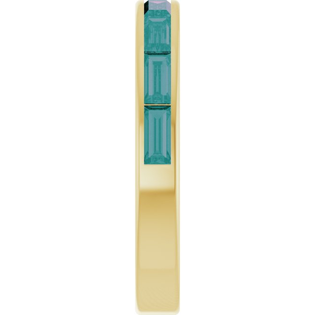 Lab-Grown Alexandrite | Straight baguette | 4 x 2mm