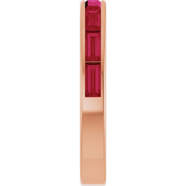 Natural Ruby | Straight baguette | 4 x 2mm | Lab-Grown Ruby | Straight baguette | 4 x 2mm