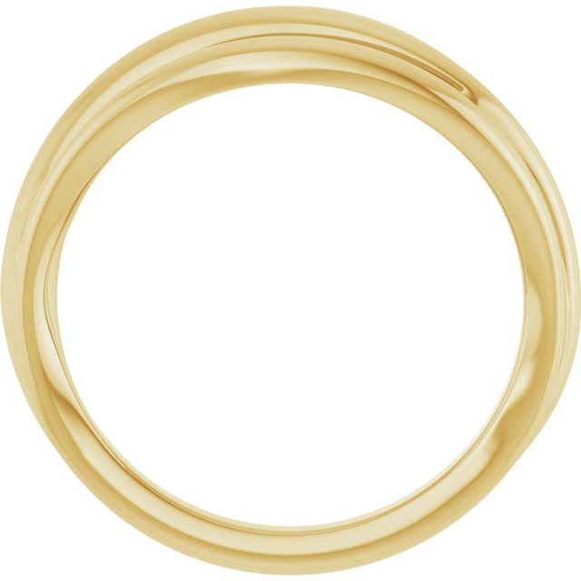 Three-Strand Negative Space Wave Ring — 14K Yellow Gold