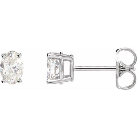 Natural Diamond | Lab-Grown Diamond | Oval | 4 x 3mm :: 1/3 Ctw | 5 x 3mm :: 1/2 Ctw | 6 x 4mm :: 3/4 Ctw | 3 x 2.3mm :: 1/10 Ct | 3.6 x 2.7mm :: 1/5 Ctw | 8 x 6mm :: 2 Ctw | 3 x 2.3mm :: 1/10 Ctw | 7 x 5mm :: 1 1/2 Ctw