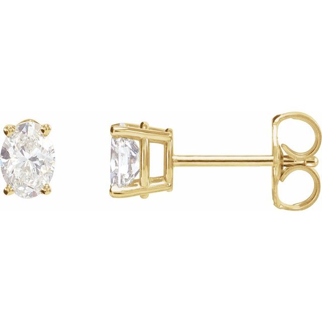 Natural Diamond | Lab-Grown Diamond | Oval | 4 x 3mm :: 1/3 Ctw | 5 x 3mm :: 1/2 Ctw | 6 x 4mm :: 3/4 Ctw | 7 x 5mm :: 1 1/2 Ctw | 3 x 2.3mm :: 1/10 Ct | 3.6 x 2.7mm :: 1/5 Ctw | 8 x 6mm :: 2 Ctw | 3 x 2.3mm :: 1/10 Ctw