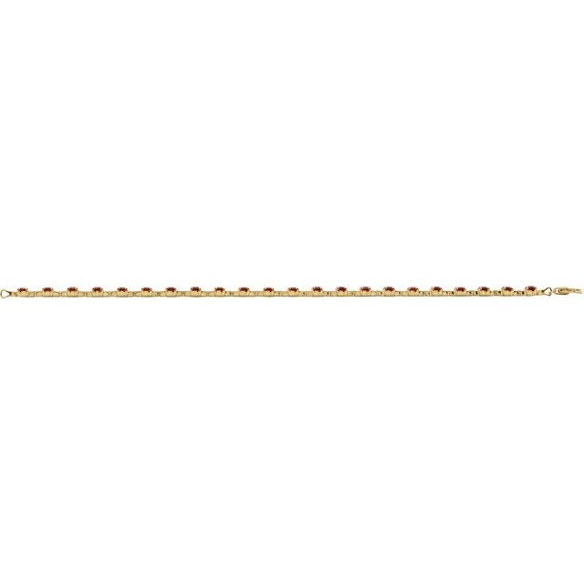 Line Bracelet — 14K Yellow Gold