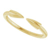 57795 / Ring / 14K Yellow / Polished / Double Spike Stackable Ring