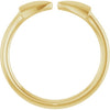 57795 / Ring / 14K Yellow / Polished / Double Spike Stackable Ring