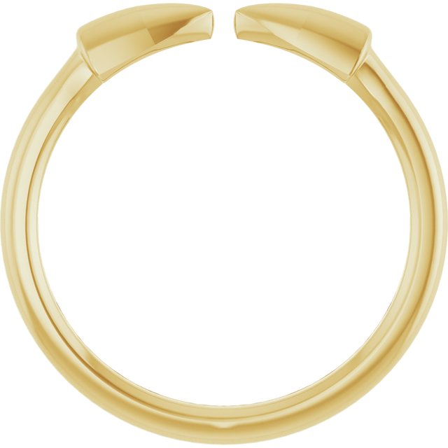 57795 / Ring / 14K Yellow / Polished / Double Spike Stackable Ring