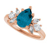 Natural London Blue Topaz | Pear | 9 x 6mm