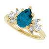 Natural London Blue Topaz | Pear | 9 x 6mm