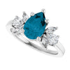 Natural London Blue Topaz | Pear | 9 x 6mm