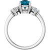 Natural London Blue Topaz | Pear | 9 x 6mm