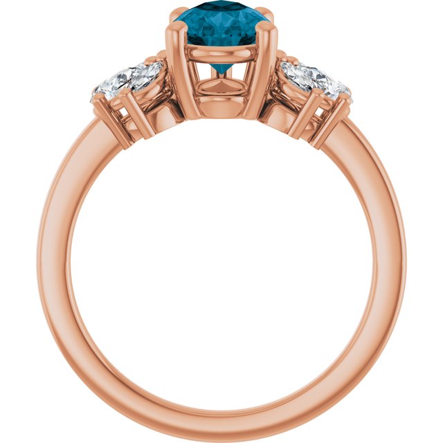 Natural London Blue Topaz | Pear | 9 x 6mm