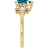 Natural London Blue Topaz | Pear | 9 x 6mm
