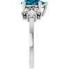 Natural London Blue Topaz | Pear | 9 x 6mm