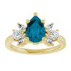 Natural London Blue Topaz | Pear | 9 x 6mm