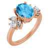 Natural Swiss Blue Topaz | Oval | 9 x 7mm