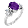 Natural Amethyst | Oval | 9 x 7mm