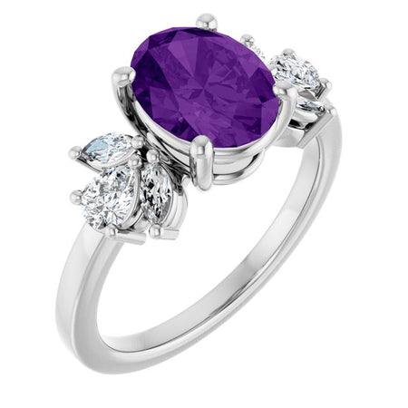 Natural Amethyst | Oval | 9 x 7mm