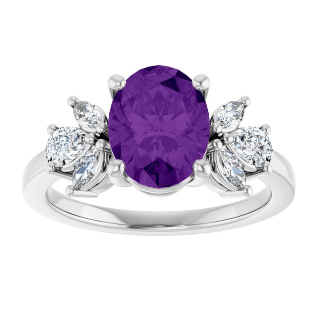 Natural Amethyst | Oval | 9 x 7mm