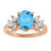 Natural Swiss Blue Topaz | Oval | 9 x 7mm