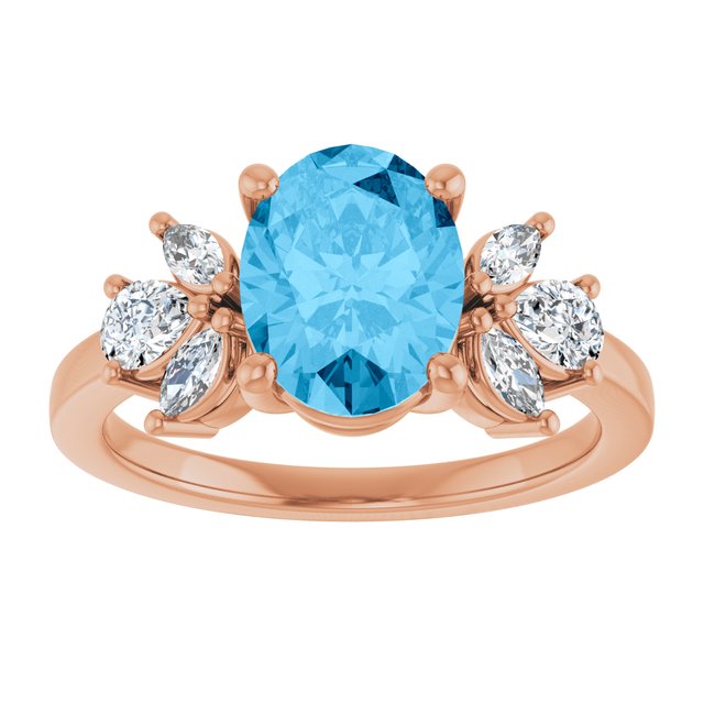 Natural Swiss Blue Topaz | Oval | 9 x 7mm
