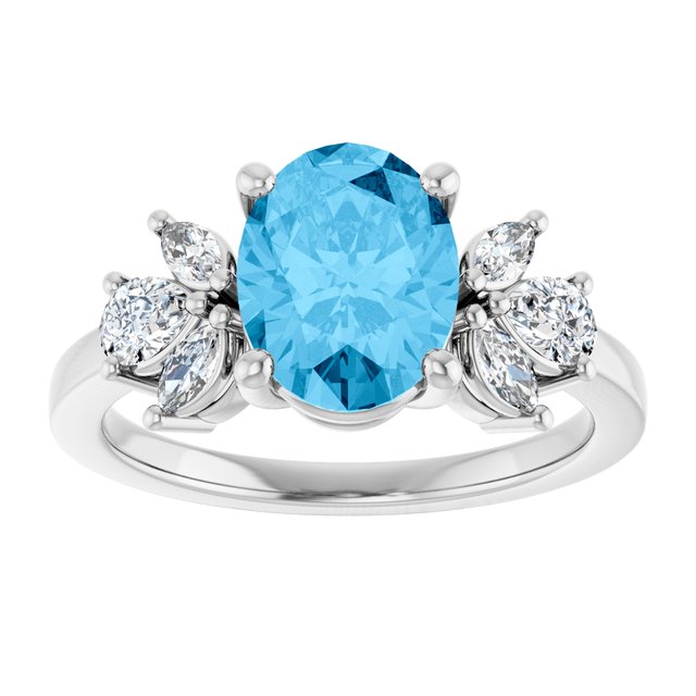 Natural Swiss Blue Topaz | Oval | 9 x 7mm