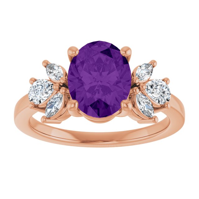 Natural Amethyst | Oval | 9 x 7mm