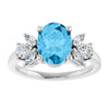 Natural Swiss Blue Topaz | Oval | 9 x 7mm