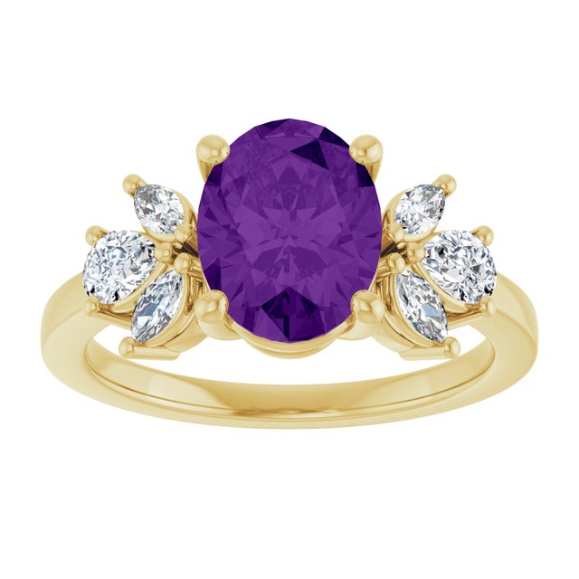 Natural Amethyst | Oval | 9 x 7mm