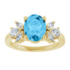 Natural Swiss Blue Topaz | Oval | 9 x 7mm