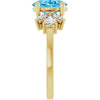 Natural Swiss Blue Topaz | Oval | 9 x 7mm