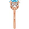Natural Swiss Blue Topaz | Oval | 9 x 7mm