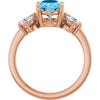 Natural Swiss Blue Topaz | Oval | 9 x 7mm