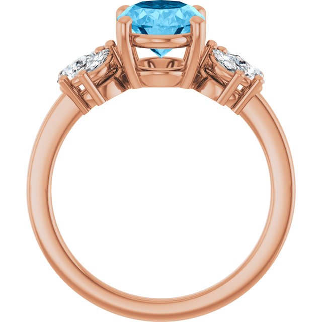Natural Swiss Blue Topaz | Oval | 9 x 7mm
