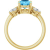 Natural Swiss Blue Topaz | Oval | 9 x 7mm
