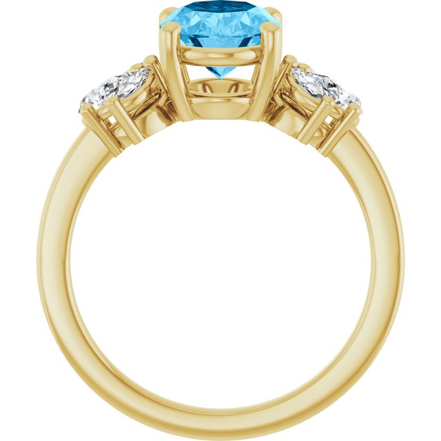 Natural Swiss Blue Topaz | Oval | 9 x 7mm