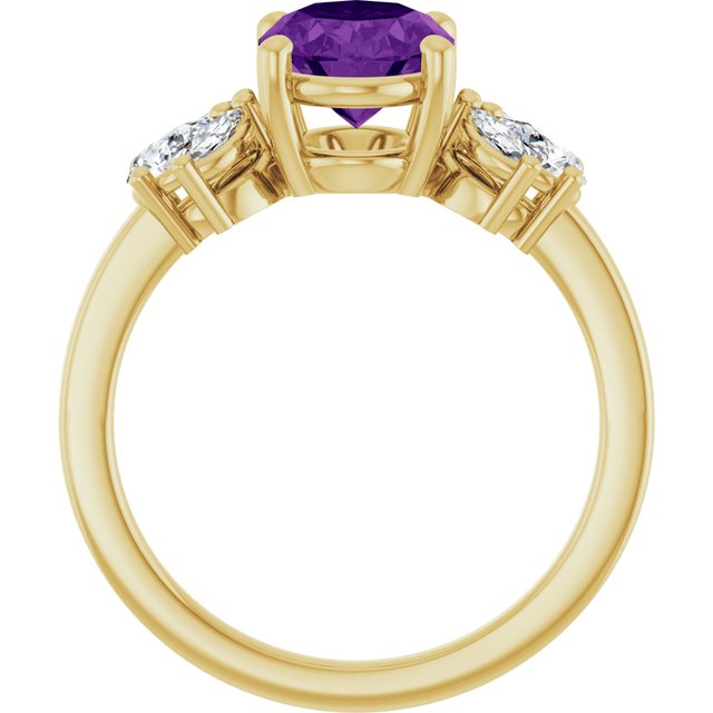 Natural Amethyst | Oval | 9 x 7mm