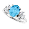 Natural Swiss Blue Topaz | Oval | 9 x 7mm
