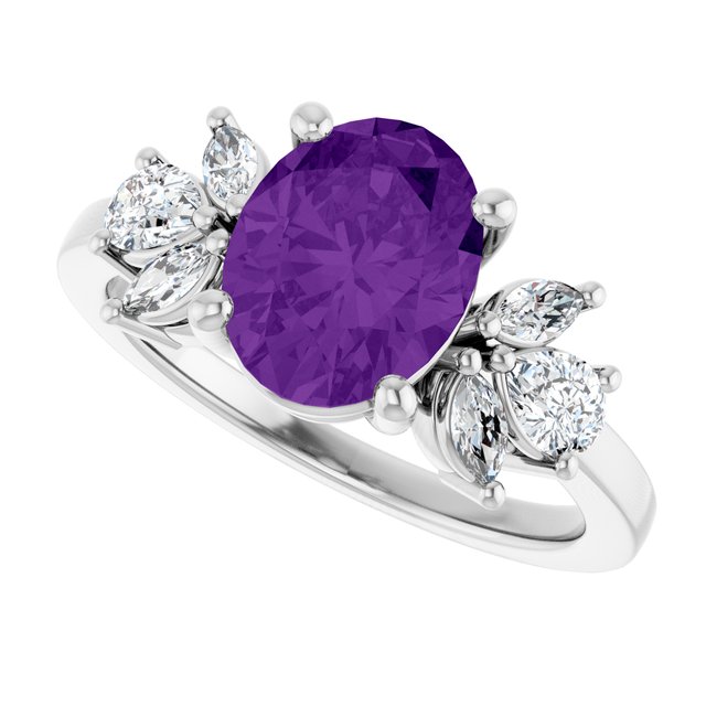 Natural Amethyst | Oval | 9 x 7mm