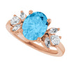 Natural Swiss Blue Topaz | Oval | 9 x 7mm
