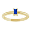 Lab-Grown Blue Sapphire | Straight baguette | 4 x 2mm