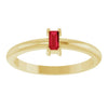 Lab-Grown Ruby | Straight baguette | 4 x 2mm