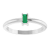 Lab-Grown Emerald | Straight baguette | 4 x 2mm