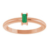 Lab-Grown Emerald | Straight baguette | 4 x 2mm