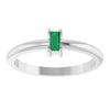 Natural Emerald | Straight baguette | 4 x 2mm