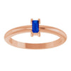 Lab-Grown Blue Sapphire | Straight baguette | 4 x 2mm