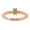 Natural Peridot | Straight baguette | 4 x 2mm